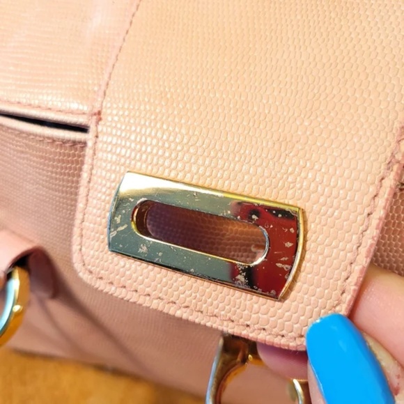 Vintage Lord & Taylor Reptile Pattern Leather Bag - Picture 11 of 15